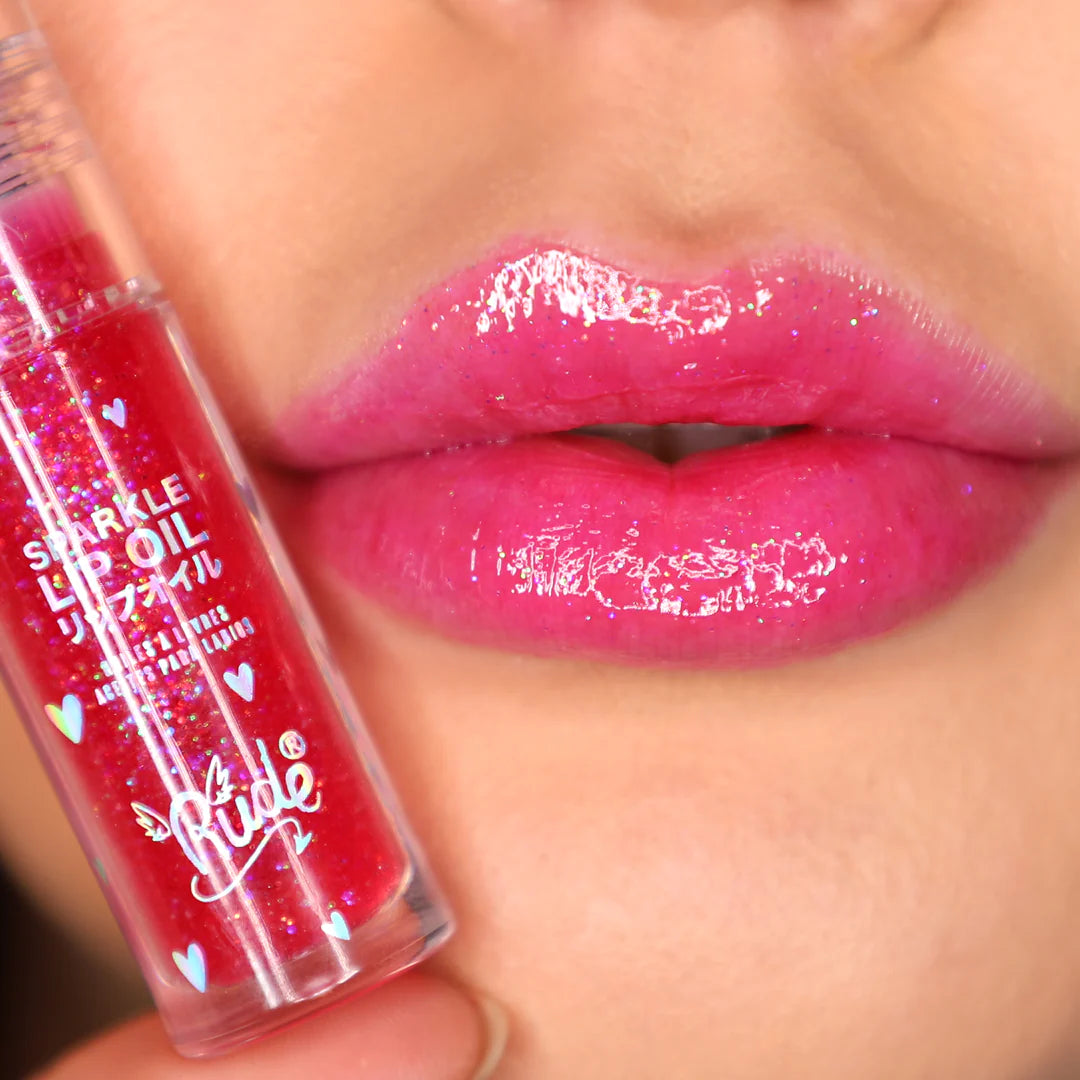 Rude cosmetics Manga Sparkle Lip Oil- watermelon