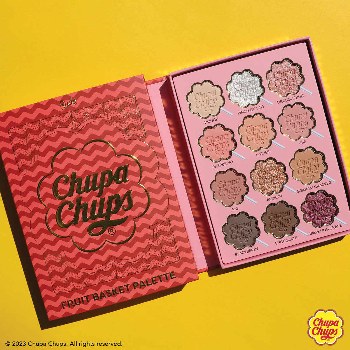 Rude cosmetics Chupa Chups Fruit Basket 12 Color Palette