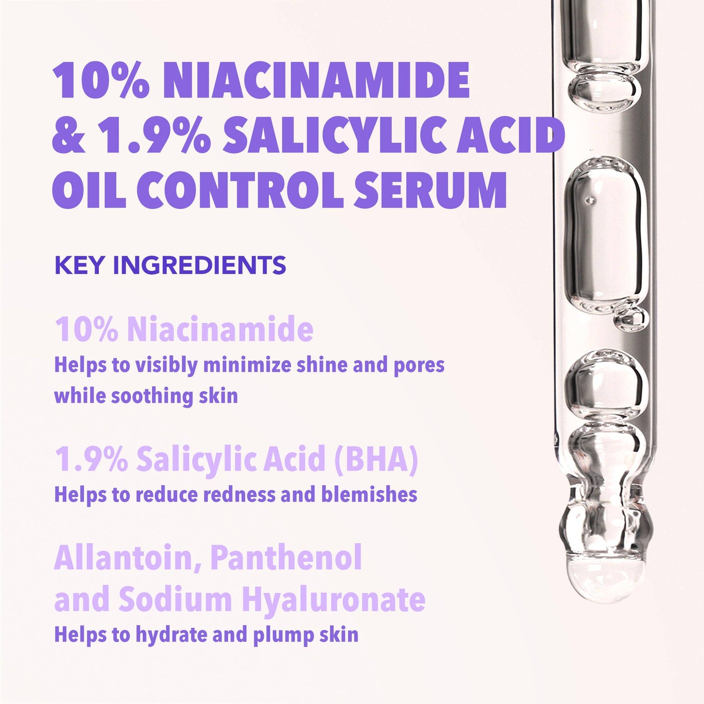 MOIRA 10% Niacinamide & 1.9% Salicylic Acid Oil Control Serum