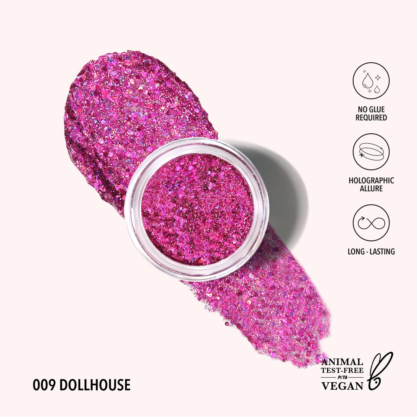 moira Hologram Glitter Gel (009, Dollhouse )