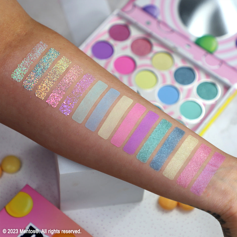 Rude Cosmetics Mentos mixed fruit pastel palette.