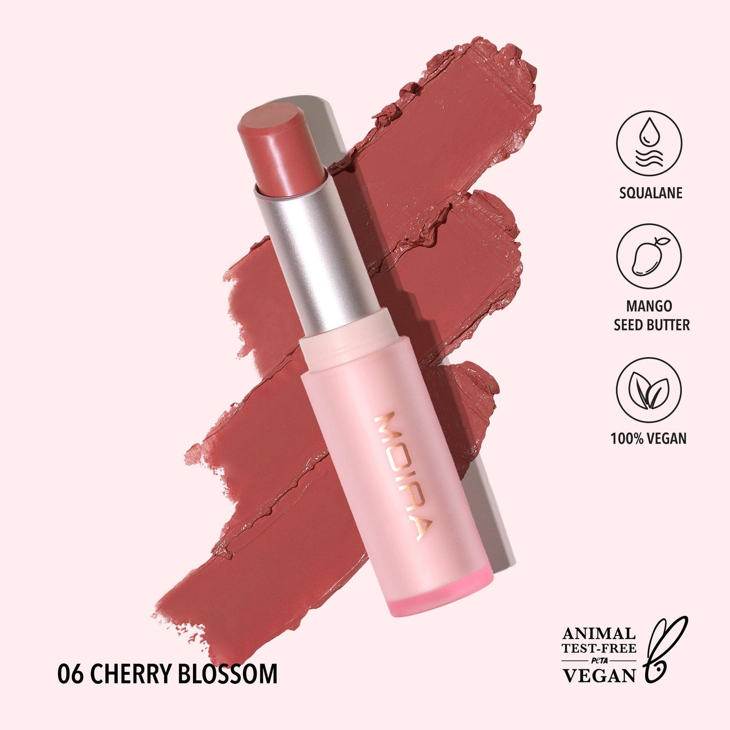 Moira Signature Lipstick (006, Cherry Blossom)