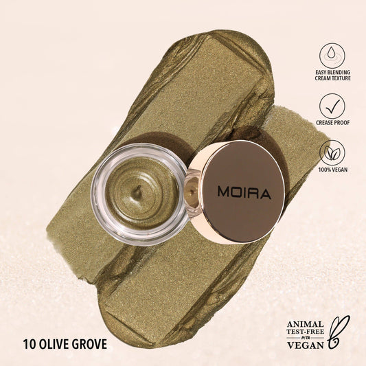 Moira Everlust Shimmer Cream Shadow (010, Olive Grove)