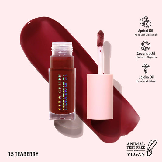 Moira Glow Getter Hydrating Lip Oil (015, Teaberry)